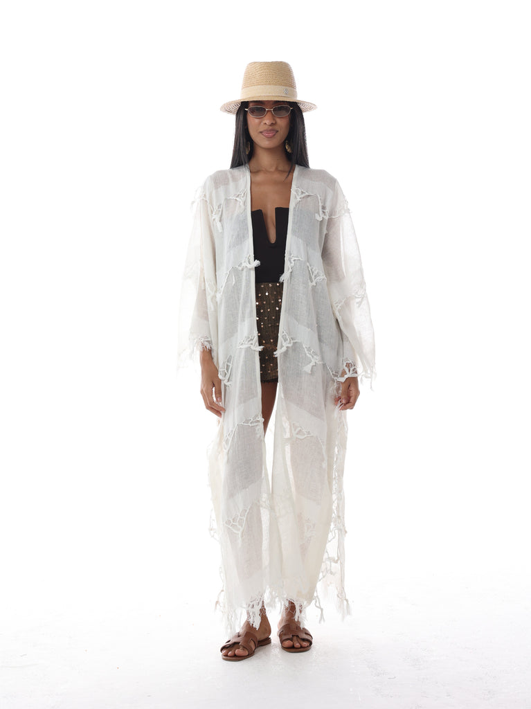 White Fringe Lace
